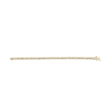 10K Yellow Gold 2.00 Cttw Round-Cut Diamond S-Link 7" Bracelet (J-K Color, I1-I2 Clarity)