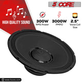 5Core 15 Inch Subwoofer Speaker 3000W Peak 8Ohm Replacement DJ Sub Woofer 90 Oz Magnet