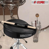 5Core Drum Throne Padded Guitar Stool Saddle Drummer Seat for Adults & Kids