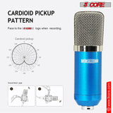 5Core Recording Microphone Podcast Bundle  Professional Condenser Cardioid Mic Kit  w Desk Stand