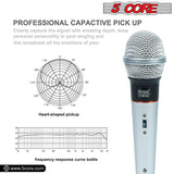 5Core XLR Microphone Dynamic Mic Karaoke Singing Studio Mics Handheld Microfono