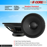 5Core 15 Inch Subwoofer Speaker 3000W Peak 8Ohm Replacement DJ Sub Woofer 90 Oz Magnet