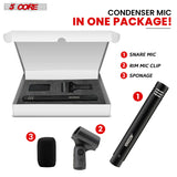 5Core Dynamic Instrument Microphone Professional XLR Cardioid Pencil Stick Condenser Mic