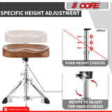 5Core Drum Throne Padded Guitar Stool Saddle Drummer Seat for Adults & Kids